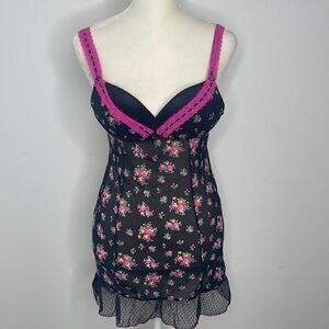 Biatta Intimates lingerie.  Size 34B. Sheer nylon and spandex. Push up bra.